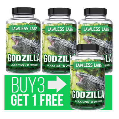 Godzilla 5 Sarm Stack - BUY 3 GET 1 FREE